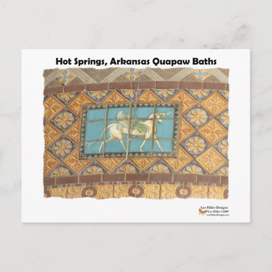 HotSprings, AR Quapaw Dome Tegels II Gifts Apparel Briefkaart (Voorkant)