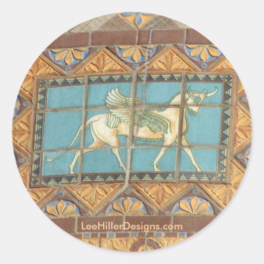 HotSprings, AR Quapaw Dome Tegels II Gifts Apparel Ronde Sticker (Voorkant)