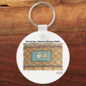 HotSprings, AR Quapaw Dome Tegels II Gifts Apparel Sleutelhanger (Voorkant)