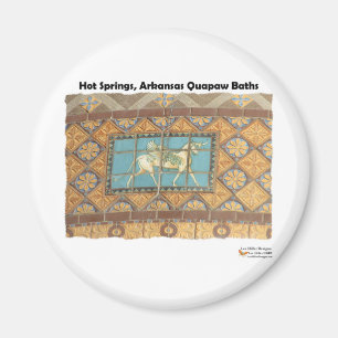 HotSprings, AR Quapaw Koepel Tegels II Cadeaus Kle Magneet