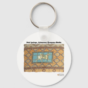 HotSprings, AR Quapaw Koepel Tegels II Cadeaus Kle Sleutelhanger