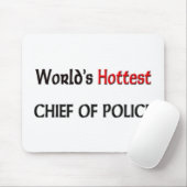 Hotste Hoofd politie Muismat (Met muis)