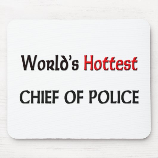 Hotste Hoofd politie Muismat (Voorkant)