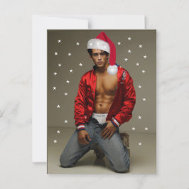 Hotste Hunks op het Planet Buff Santa Briefkaart