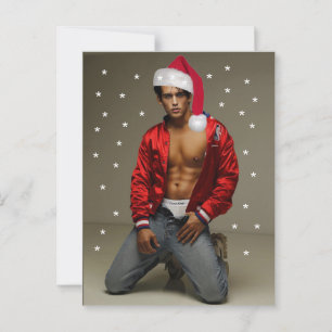 Hotste Hunks op het Planet Buff Santa Briefkaart