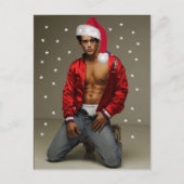 Hotste Hunks op het Planet Buff Santa Briefkaart (Voorkant)