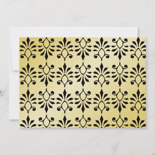 Hotsy Totsy 1920s Style 50th Birthday Party Invite Kaart (Achterkant)