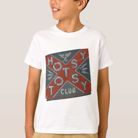 HOTSY TOTSY DIVE BAR SIGN T-SHIRT (Voorkant)