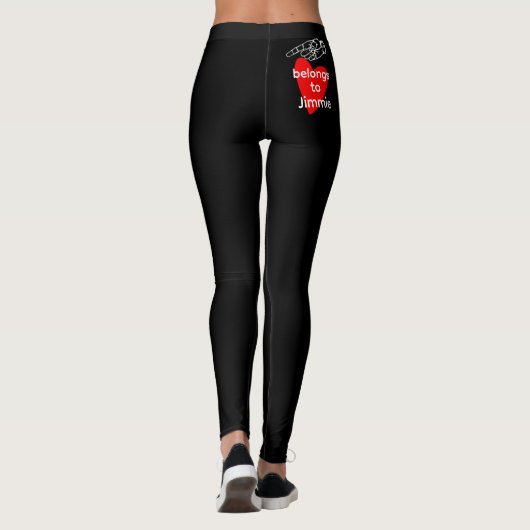 Hotte Kont Meme Leggings - Gepersonaliseerde Naam (Achterkant)