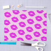 Hotte Lippen Roze Kus Lippenstift Afdruk Tissuepapier (Craft)