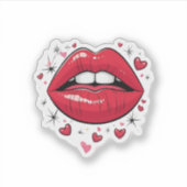 Hotte Lippen  Sticker (Voorkant)