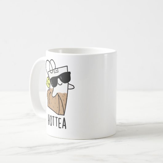 Hottea Grappige Hot Tea Pun Koffiemok (Voorkant links)