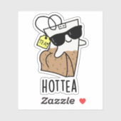 Hottea Grappige Hot Tea Pun Sticker (Vel)