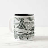 Hottentots Tweekleurige Koffiemok (Voorkant links)