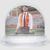 Hotter By One Degree Graduation black and white Sneeuwbol (Achterkant)