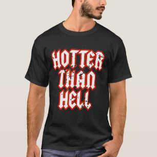 Hotter dan Hell Gothic Hot  Girl Grunge Roc T-shirt