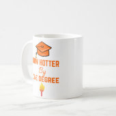 Hotter door één graad Afstuderen koffie Mok (Voorkant links)
