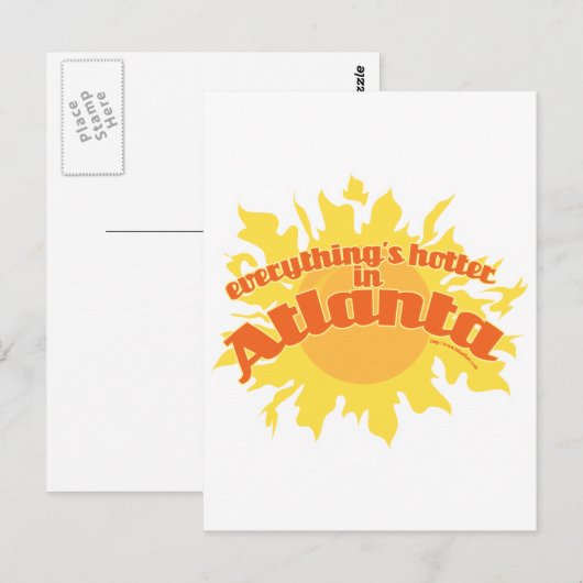 Hotter in Atlanta Briefkaart (Voorkant / Achterkant)