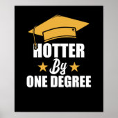 Hotter op één graad Funny Afstuderen studenten Poster (Voorkant)