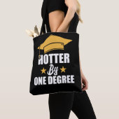 Hotter op één graad Funny Afstuderen studenten Tote Bag (Dichtbij)