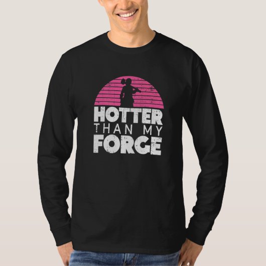 Hotter Than My Forge  Blacksmith Women Forge Metal T-shirt (Voorkant)