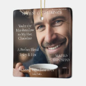 Hottest Cocoa Drinker magazine boyfriend Keramisch Ornament (Links)