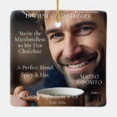 Hottest Cocoa Drinker magazine boyfriend Keramisch Ornament (Achterkant)