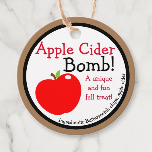 Hottest Herfst Drink | Apple Cider Bomb-Labels Bedankjes Labels (Voorkant)