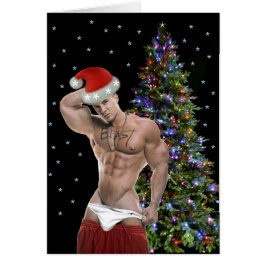 Hottest Hunk-kerstkaart