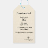 Hottest Pinks '80s print en crusing Duck Cadeaulabel (Achterkant)