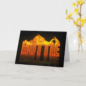 Hottie Flames-Wenskaart Kaart (Gele Bloem)