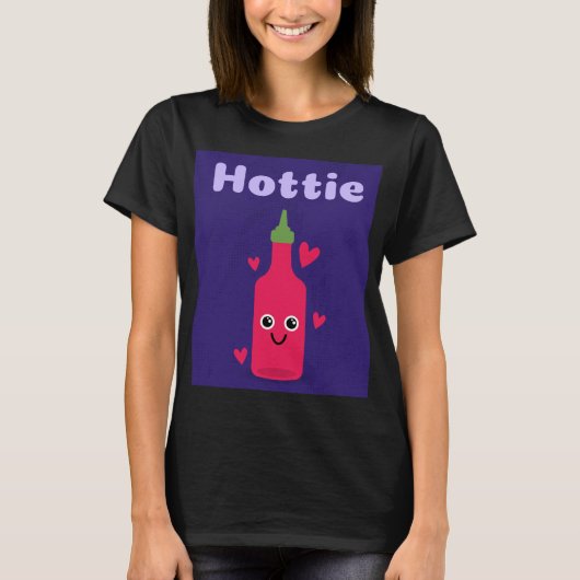 HOTTIE GRAPPIG PUN HOT SAUCE T-SHIRT (Voorkant)