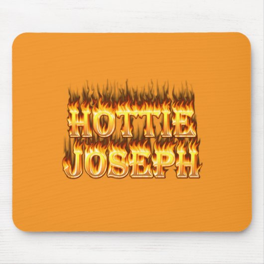 Hottie Joseph Fire en vlammen Muismat (Voorkant)