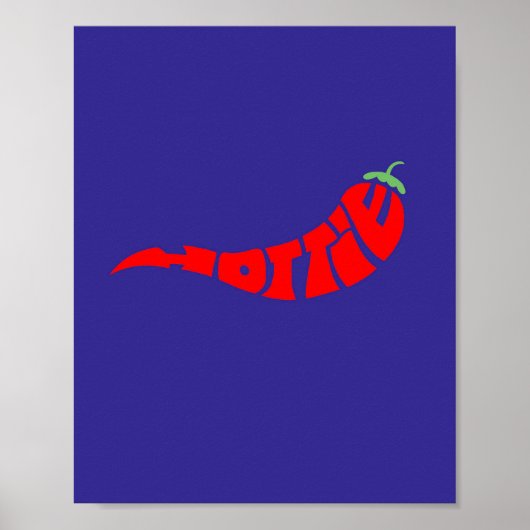 ‘HOTTIE’ Matt poster (Voorkant)