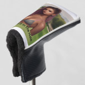 Hottie op de cursus golfheadcover (3/4 voorkant)