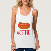 HOTTIE, RODE HOT HOT DOG T-SHIRTS (Voorkant)