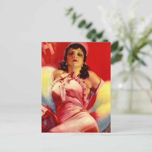 hottie uit 1930 briefkaart (Staand voorkant)