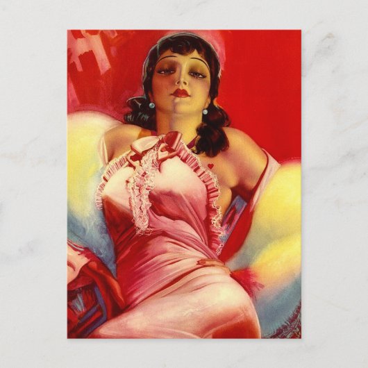 hottie uit 1930 briefkaart (Voorkant)