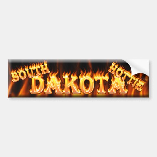 hottie zuid - dakota bumpersticker (Voorkant)