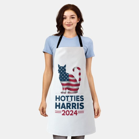 Hotties voor Harris 2024 Cat Ladies Kamala Harris Schort (Gedragen)