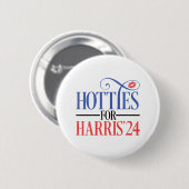 Hotties voor Harris 2024 Ronde Button 5,7 Cm (Voorkant /achterkant)