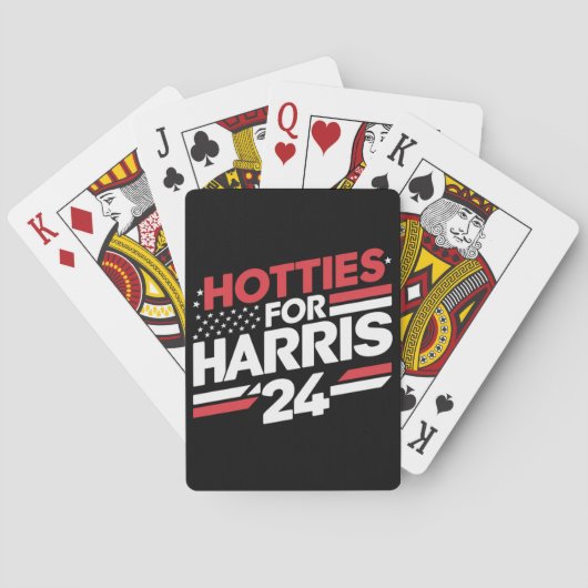 Hotties voor Harris 24 Pokerkaarten (Achterkant)