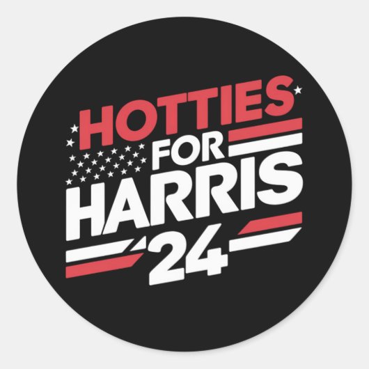 Hotties voor Harris 24 Ronde Sticker (Voorkant)
