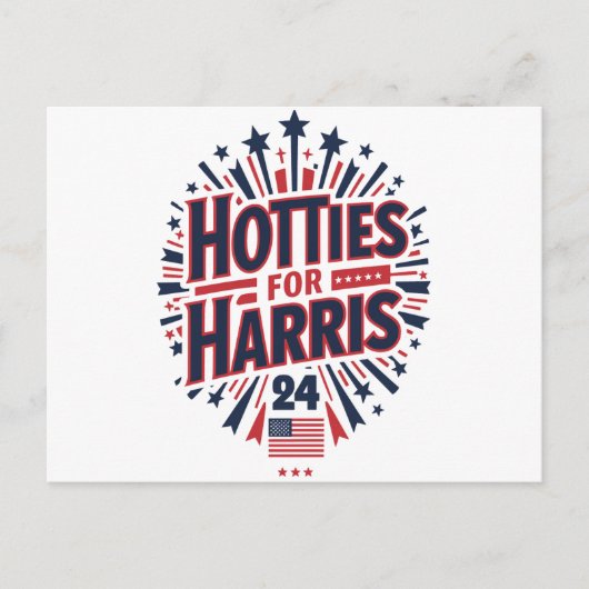 Hotties voor Harris Briefkaart (Voorkant)