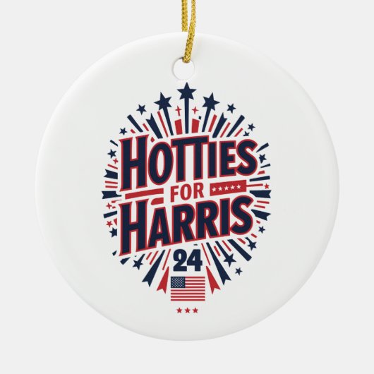 Hotties voor Harris Keramisch Ornament (Voorkant)