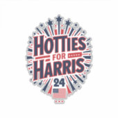 Hotties voor Harris Sticker (Voorkant)
