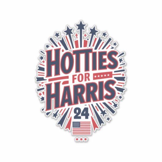 Hotties voor Harris Sticker (Voorkant)