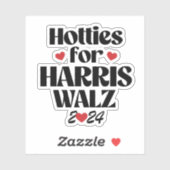Hotties voor Harris Walz Sticker (Vel)