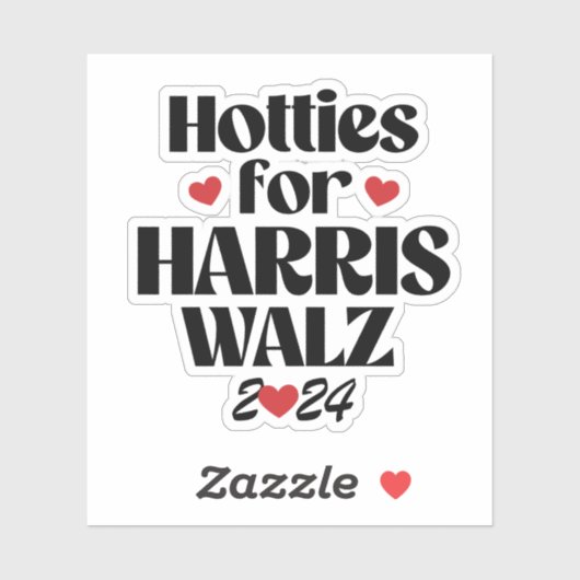 Hotties voor Harris Walz Sticker (Vel)