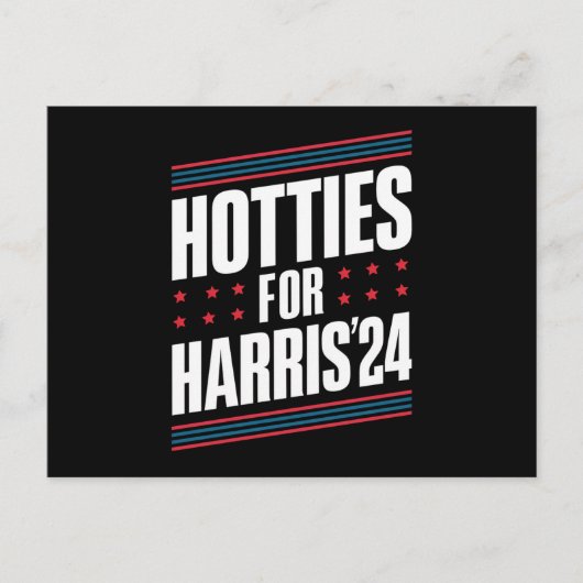 Hotties voor Kamala Harris 2024 Briefkaart (Voorkant)